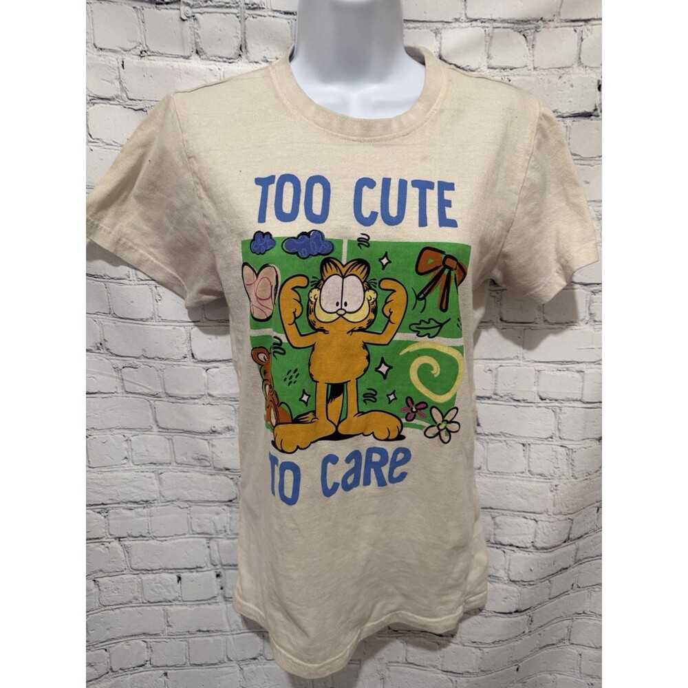 GARFIELD Too Cute To Care T-Shirt Pooky Bear Size Small